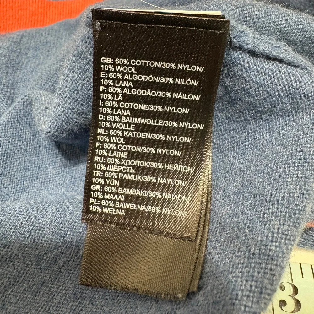 The North‎ Face Mens XL Blue Textured Lightweight Knit Hiking Layer Pullover